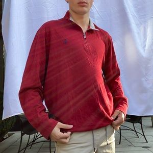 Polo red quarter zip